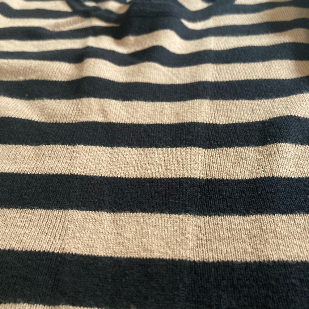 Thrifted striped long sleeve with ruffled wrists